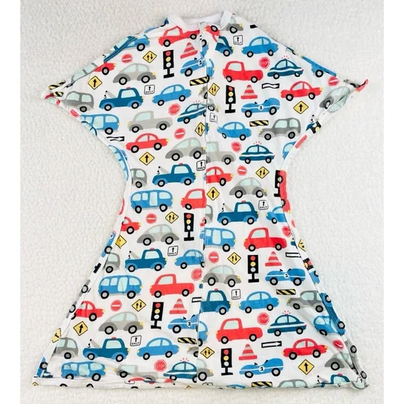 SLEEPING BABY • White/Multi Busy Town Zipadee-Zip Swaddle Transition Sleep Sack - Picture 13 of 13